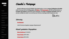 What Flutepage.de website looked like in 2021 (2 years ago)