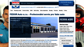 What Fedorauto.cz website looked like in 2021 (2 years ago)