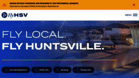 What Flyhuntsville.com website looked like in 2021 (2 years ago)