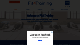 What Fit4training.com website looked like in 2021 (3 years ago)