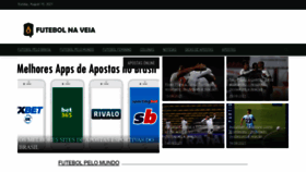 What Futebolnaveia.com.br website looked like in 2021 (4 years ago)