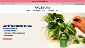 What Facetory.com website looked like in 2021 (2 years ago)