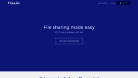 What Files.im website looked like in 2021 (3 years ago)