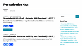 What Freeactivationkeys.org website looked like in 2021 (2 years ago)