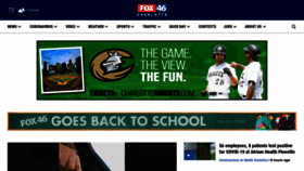 What Fox46.com website looked like in 2021 (2 years ago)