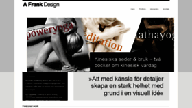 What Frankdesign.se website looked like in 2021 (2 years ago)