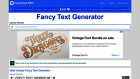 What Fancytextpro.com website looked like in 2021 (2 years ago)