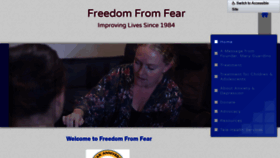 What Freedomfromfear.org website looked like in 2021 (2 years ago)