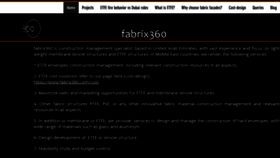 What Fabrix360.com website looked like in 2021 (2 years ago)