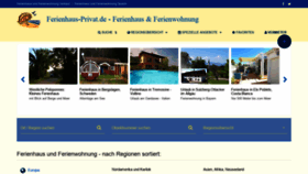 What Ferienhaus-privat.de website looked like in 2021 (4 years ago)