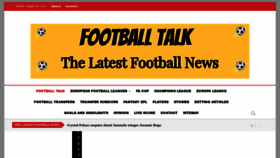 What Footballtalk.org website looked like in 2021 (2 years ago)