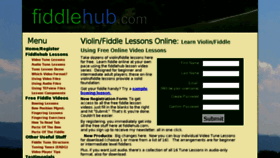 What Fiddlehub.com website looked like in 2011 (13 years ago)