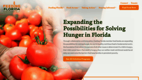 What Feedingflorida.org website looked like in 2021 (2 years ago)