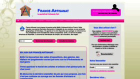 What France-artisanat.fr website looked like in 2021 (2 years ago)