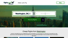 What Flights.com website looked like in 2021 (2 years ago)