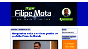 What Filipemota.com.br website looked like in 2021 (4 years ago)