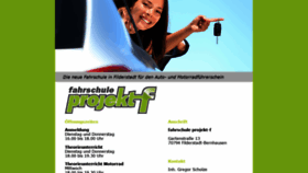 What Fahrschule-projekt-f.de website looked like in 2021 (3 years ago)