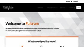 What Fulcrumasset.com website looked like in 2021 (2 years ago)