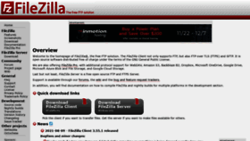 What Filezilla-project.org website looked like in 2021 (4 years ago)