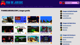 What Fandejuegos.com website looked like in 2021 (2 years ago)