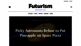 What Futurism.com website looked like in 2021 (2 years ago)