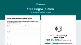 What Freebloghelp.com website looked like in 2021 (2 years ago)