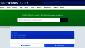 What Footballrenders.com website looked like in 2021 (2 years ago)