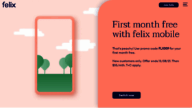 What Felixmobile.com.au website looked like in 2021 (2 years ago)