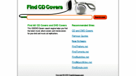 What Findcdcovers.com website looked like in 2011 (13 years ago)