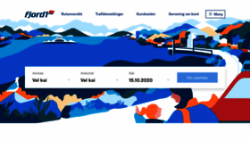 What Fjord1.no website looked like in 2021 (2 years ago)