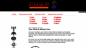 What Freewillastrology.com website looked like in 2021 (2 years ago)