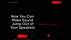 What Fxsound.com website looked like in 2021 (2 years ago)