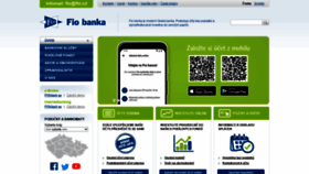 What Fio.cz website looked like in 2021 (2 years ago)