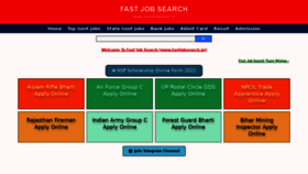 What Fastjobsearch.in website looked like in 2021 (2 years ago)