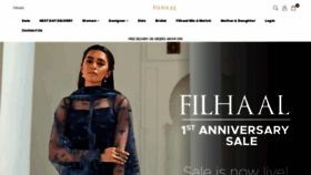 What Filhaal.co.uk website looked like in 2021 (2 years ago)