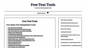 What Freetexttools.com website looked like in 2021 (2 years ago)