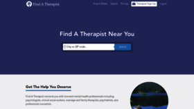 What Findatherapist.com website looked like in 2021 (2 years ago)