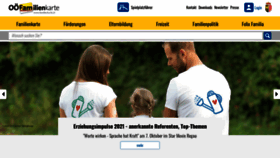 What Familienkarte.at website looked like in 2021 (2 years ago)