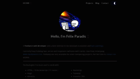 What Felixparadis.com website looked like in 2021 (3 years ago)