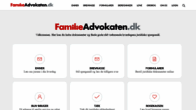 What Familieadvokaten.dk website looked like in 2021 (4 years ago)