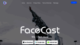 What Facecast.live website looked like in 2021 (2 years ago)