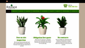 What Foliageindoorplanthire.com.au website looked like in 2021 (2 years ago)