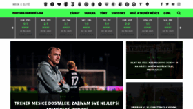 What Fnliga.cz website looked like in 2021 (2 years ago)