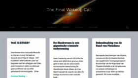 What Finalwakeupcall.info website looked like in 2021 (2 years ago)