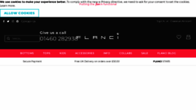 What Flanciactivewear.co.uk website looked like in 2021 (3 years ago)