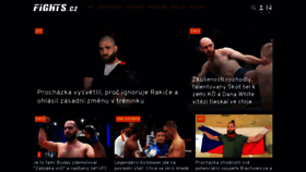 What Fights.cz website looked like in 2021 (2 years ago)