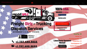What Freightgirlz.com website looked like in 2021 (2 years ago)