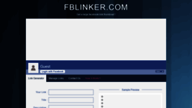 What Fblinker.com website looked like in 2021 (2 years ago)
