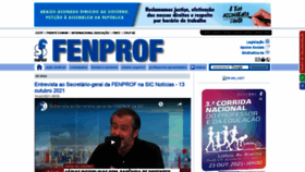 What Fenprof.pt website looked like in 2021 (2 years ago)