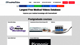 What Freemedtube.com website looked like in 2021 (2 years ago)